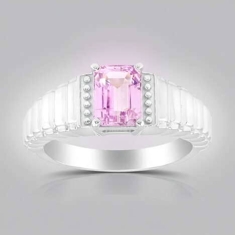 Anello in argento con Kunzite (Pallanova)