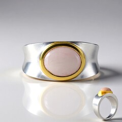 Anello in argento con Morganite del Madagascar