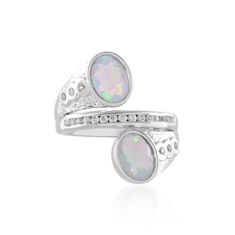 Zilveren ring met Welo-opalen (de Melo Essence)