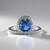 Anello in argento con Fluorite Cangiante