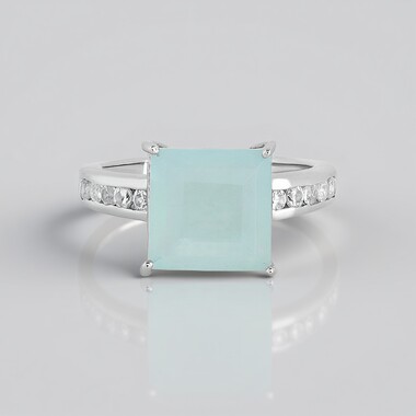 Anello in argento con Opale Paraiba