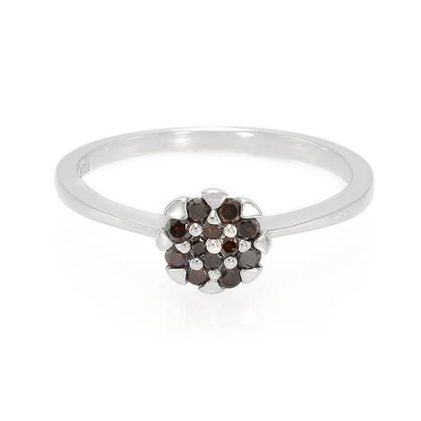 Fancy-Diamant-Silberring