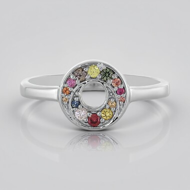 Saphir-Silberring