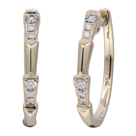 Gouden oorbellen met I1 (H) Diamanten (CIRARI)