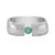 Anillo en plata con Esmeralda de Colombia (de Melo Essence)
