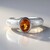 Anello in argento con Citrino Madeira (de Melo Essence)