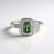 Anello in argento con Apatite Cromo