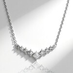 Collana in argento con Topazio Bianco