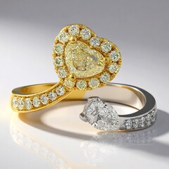Anello in oro con Diamante Giallo SI2 (CIRARI)