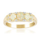 Gouden ring met een Coober Pedy opaal