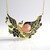 Collana in argento con Pietra di Luna Pesca (Adela Silber)