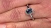 Zilveren ring met een Petrol Kyaniet