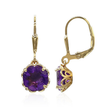 Orecchini in argento con Ametista Zambiana
