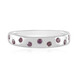 Bague en argent et Diamant pourpre I2