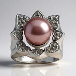 Anello in argento con Perla Ming (Annette classic)