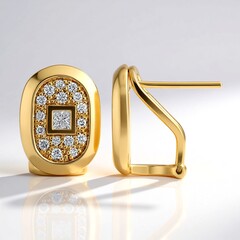 Orecchini in oro con Diamante SI1 (G)