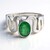 Anello placcato in platino con Smeraldo Bahia