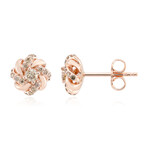 Orecchini in argento con Diamante Argyle Rose de France I1 (Annette)