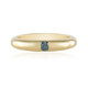 Blauer I2 Brillant-Silberring