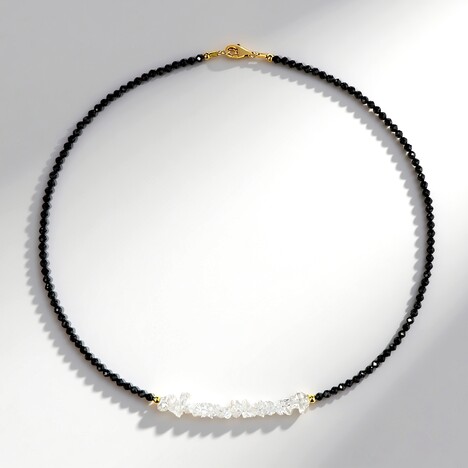 Collana in argento con Quarzo Bianco