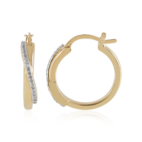 I2 (J) Diamant-Silberohrringe