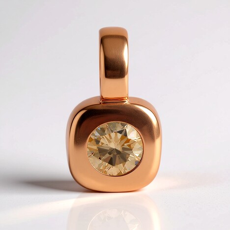 Pendentif en or et Diamant rose de France VS1 d'Argyle (Annette)