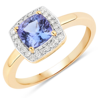 Anello in oro con Tanzanite