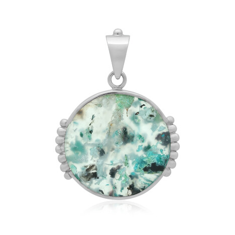 Pendentif en argent et Chrysocolle (Bali Barong)