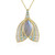 Collana in argento con Labradorite Blu Maniry (KM by Juwelo)