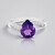 Anello in argento con Ametista Siberiana