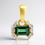Ciondolo in argento con Indicolite (Adela Silber)