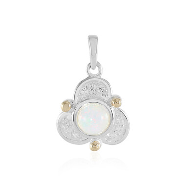 Welo-Opal-Silberanhänger mit Gold (Granulieren)