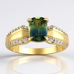 Anello in oro con Zaffiro Bicolore (de Melo)
