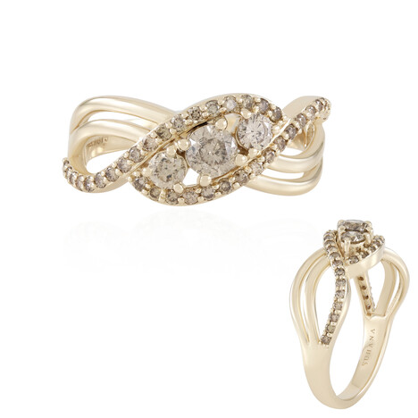 Gouden ring met een I2 Bruine Diamant (SUHANA)