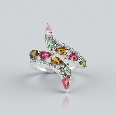 Bague en argent et Tourmaline