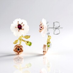 Orecchini in argento con Quarzo Bianco