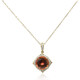 Collar en oro con Turmalina neón del Congo (CIRARI)