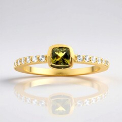 Anello in argento con Idocrasio
