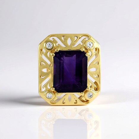 Ciondolo in argento con Ametista (Ornaments by de Melo)