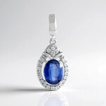 Ciondolo in argento con Cianite del Nepal