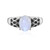Rainbow Moonstone Silver Ring