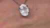 Colgante en plata con Cuarzo azul lunar