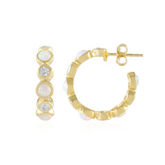 Boucles d'oreilles en argent et Opale Welo