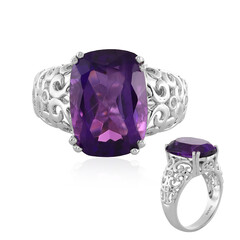 Zambian Amethyst Silver Ring