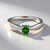 Anello in argento con Diopside Russo