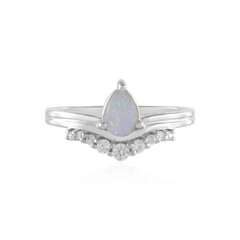 Anillo en plata con Ópalo de Australia