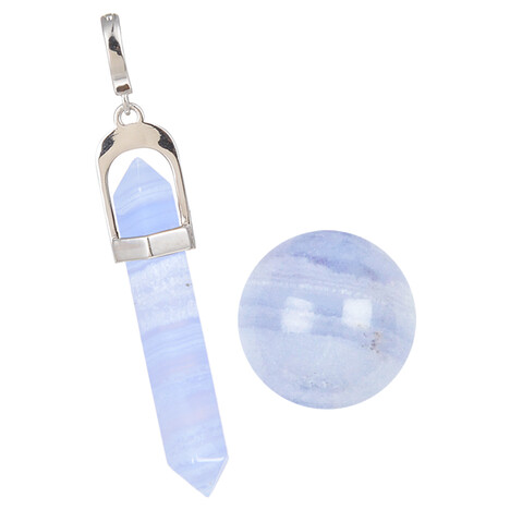 Set Chalzedon Monatskristall November