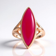 Anello in argento con Calcedonio Lampone
