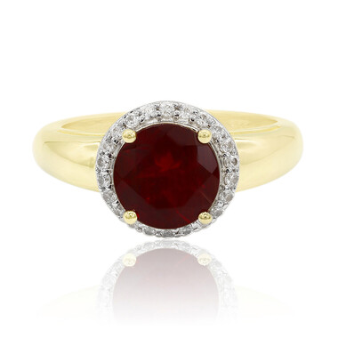 Roter Tibetanit-Goldring