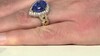 Zilveren ring met een tanzaniet (Gems en Vogue)